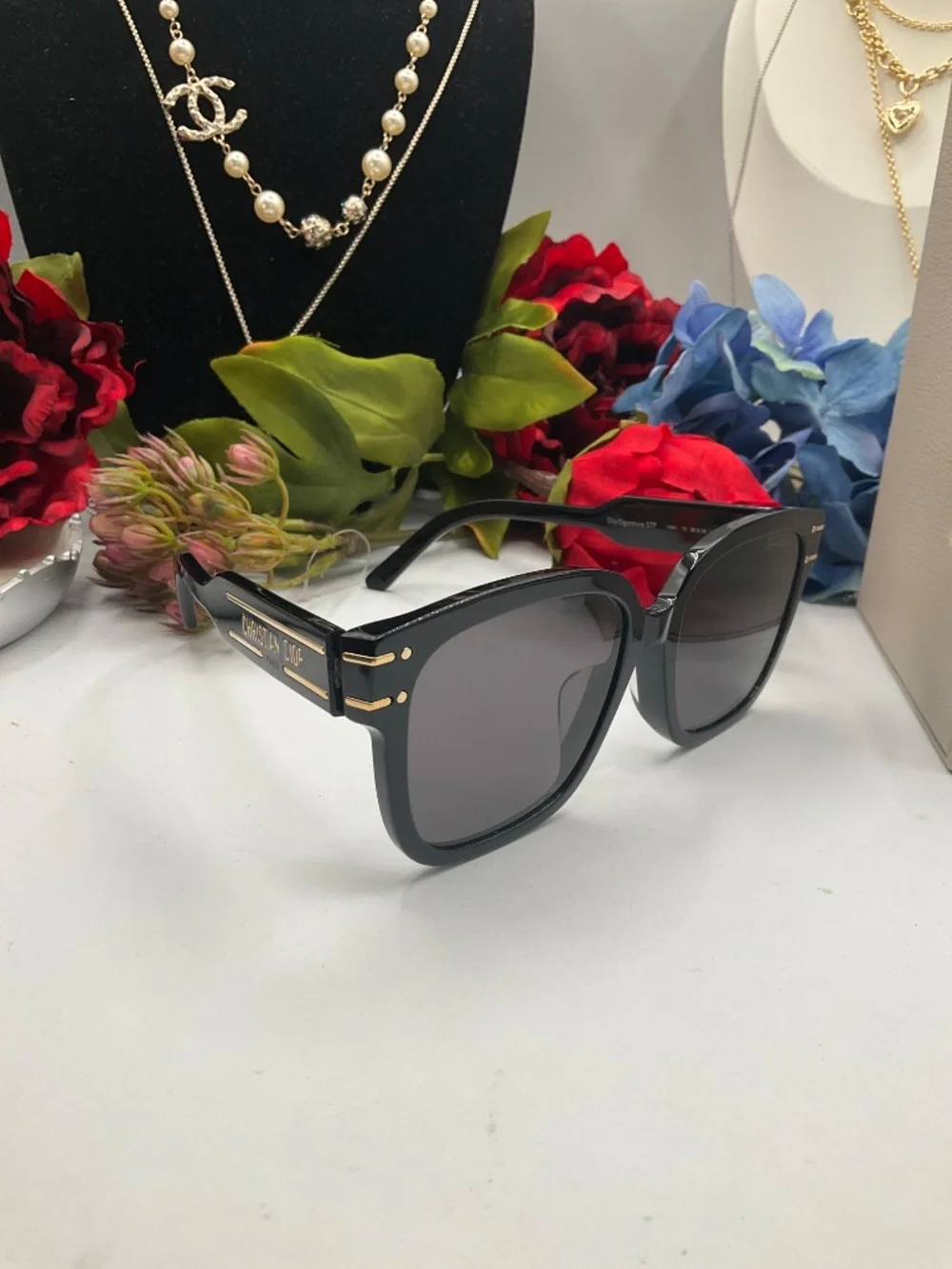 CHRISTIAN DIOR DIORSIGNATURE S7F SUNGLASSES 10A0 BLACK